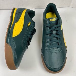 PUMA Turino II Shoes Men's Size 10 Green Terrain Yellow Sizzle Gum 397452 20